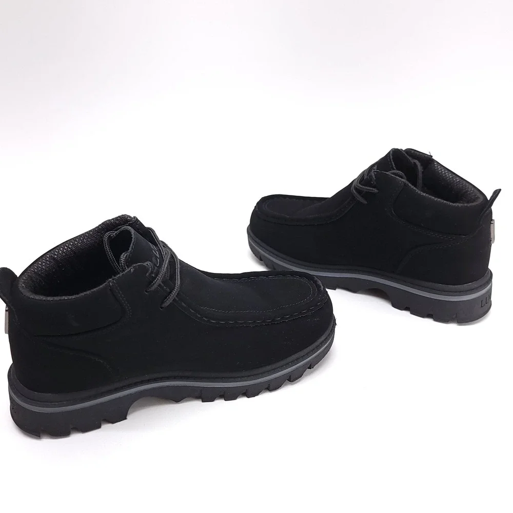 Lugz Fringe Mid Mens 8 Black Moc Toe Chukka Boots MFRGD-001